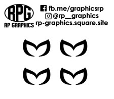 Set of 4 Mazda Evil M Logo