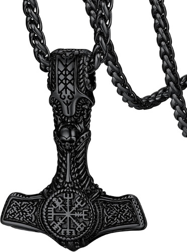 Viking thor hammer compass - viking,