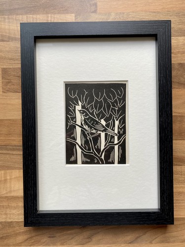 Garden warbler framed - ‘garden, warbler’-