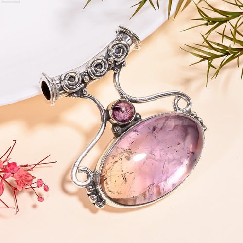 Ametrine gemstone pendant 925 - gemstone,