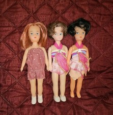 Cute Vintage Sindy/ Tammy Clone Doll's X3 Short And Long-haired 7 Inches - VGC 