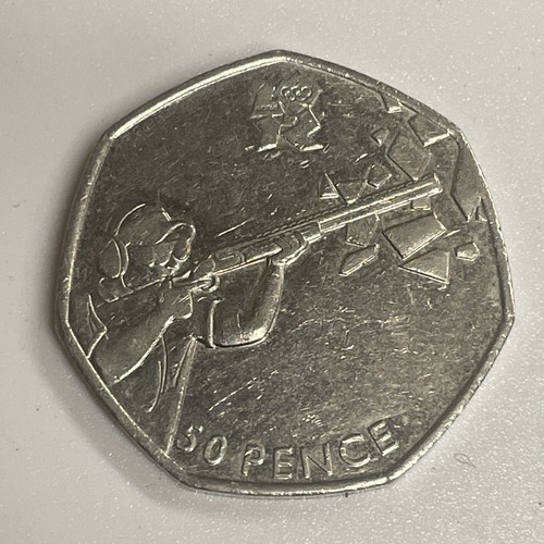50p coin olympics - olympics, shooting