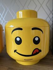 2 large lego head storage box
