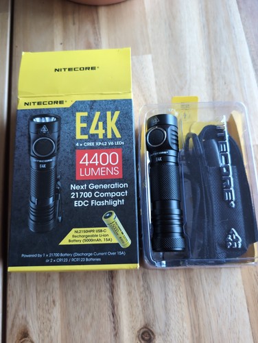 Nitecore e4k usb rechargeable - nitecore,