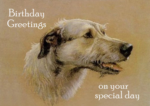 Irish wolfhound dog birthday - irish,