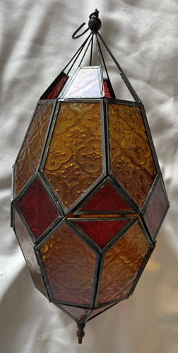 Moroccan style hanging glass - moroccan,