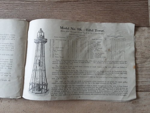 Meccano instructions 1928