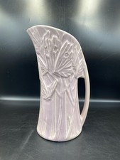 NM McCoy Pottery Lilac Butterfly Pitcher EWER