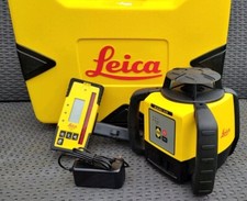? 2023 LEICA RUGBY 620 Li-Ion LASER LEVEL, ROD EYE 160 RECEIVER, CHARGER, CASE