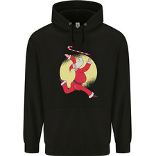 Santa Baton Twirling Christmas Gymnastics Xmas Childrens Kids Hoodie