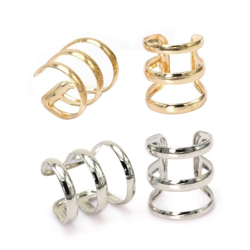 Ear cuff clip wrap - ear, rings