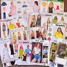 U PICK UNCUT Sewing Pattern TOPS JACKETS BLOUSE SHIRTS TUNIC DRESS Free UK P&P