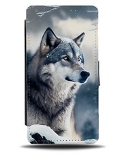 Hunting Wolf Flip Wallet Case
