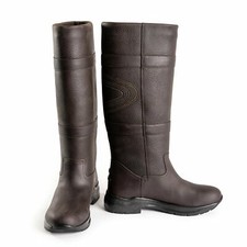 Toggi Canyon PRO, Waterproof Long Country Boots Leather Riding Walking in Brown 