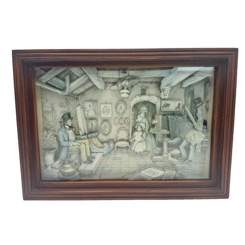 Anton pieck decoupage - pieck, 3d