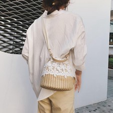 Straw Shoulder Bag Handbag
