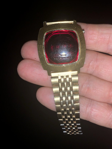 Vintage red led watch - vintage,