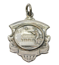 Sterling Silver Sporting Shooting Fob Medal Vintage 1960 Birmingham