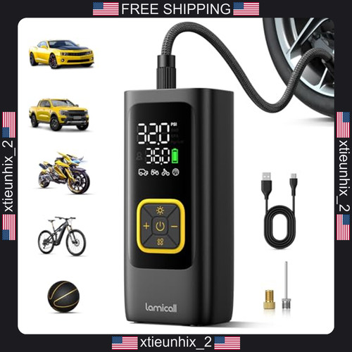 Portable car tire inflator - tire, 150