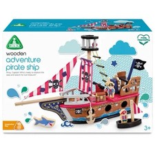 Wooden pirate ship playset - ship,
