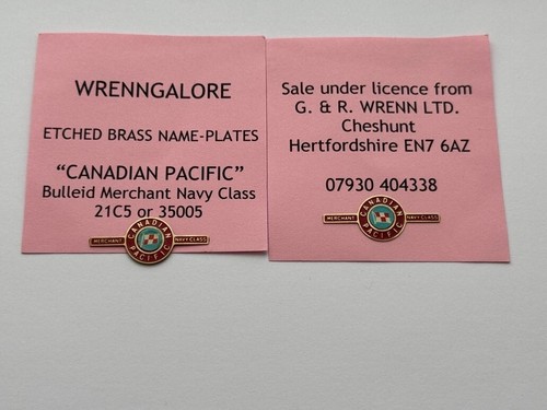 Wrenn model railway - model, name