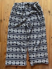 Fluffy Teddy Pyjama Nordic Style Bottoms Maybe Size 12/14