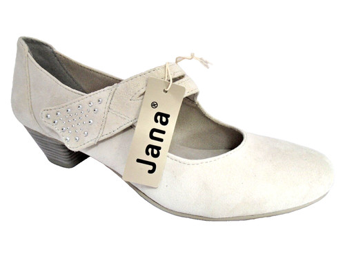 Jana grey suede leather heels - grey,