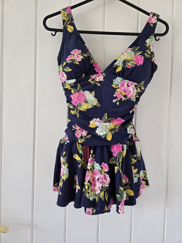 Floral swimsuit with skirt - floral,