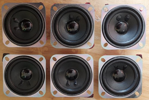 Small speakers 6cm dia - small, 5.6cm