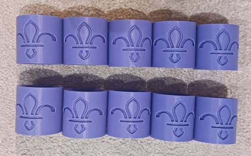 Purple scout woggle - purple,