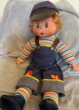 Vintage 1960s 70s Soft Bodied Boy Doll , Original Outfit . 18” Tall . VGC