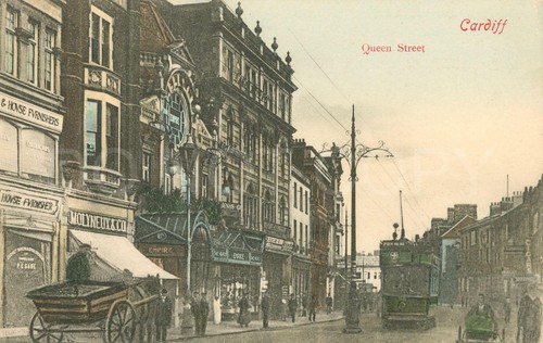 Cardiff antique postcard - antique,