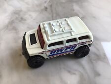 Hot Wheels Car Rockstar Hummer Police Unit Made in Thailand  1/64 White