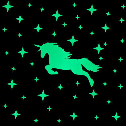 Glow the dark unicorn wall - glow,