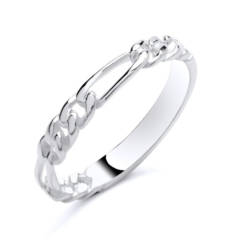 925 sterling silver figaro - silver,