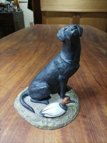 Vintage black lab retriever - vintage, &