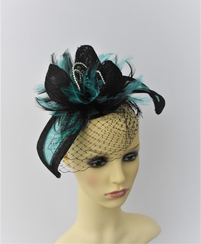 Black and emerald green - black,