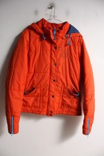 UCLA Womens Padded Puffer Coat Jacket Orange - Size 12 (K95)