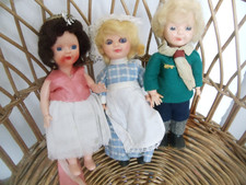 LOT 3 VINTAGE ROSEBUD DOLLS