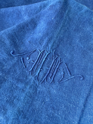 89x63 vintage french indigo - 89x63,