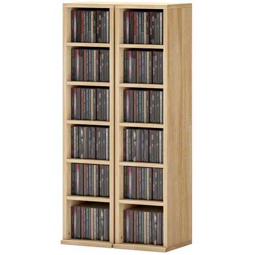 Homcom set cd storage - homcom,