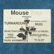 Rave Flyer - A6 - Mouse Trap, Shepherds Bush - Club Flyers, Old Skool Acid House