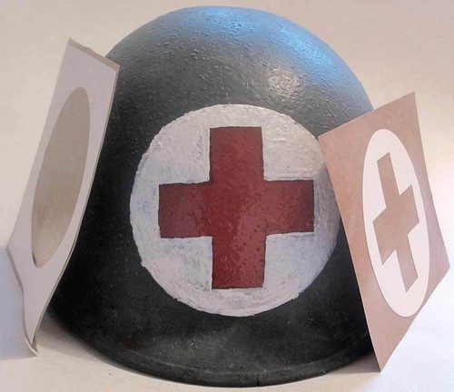 Ww2 medic helmet stencil usa - medic,