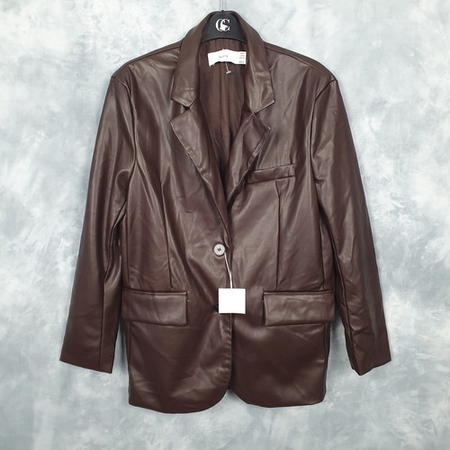 Bnwt bershka brown faux - bnwt,