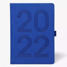 Paperchase A5 Blue PU Deboss
