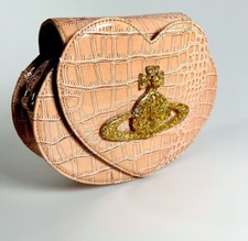 Rare Vivienne Westwood Chancery Croc Heart bag with Glitter Orb 
