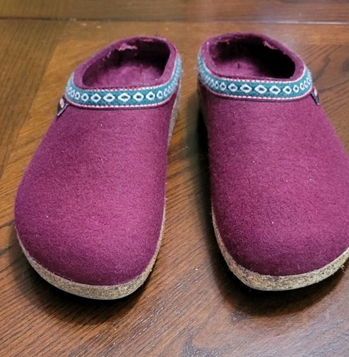 Haflinger wool felt slippers - wool,