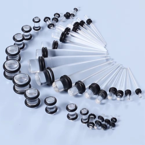 36pcs lot acrylic ear gauge - 36pcs/lot,