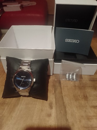 Seiko mens solar watch blue - seiko,