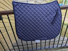 Quilted Numnahs Saddle pads, Navy, Full size, 